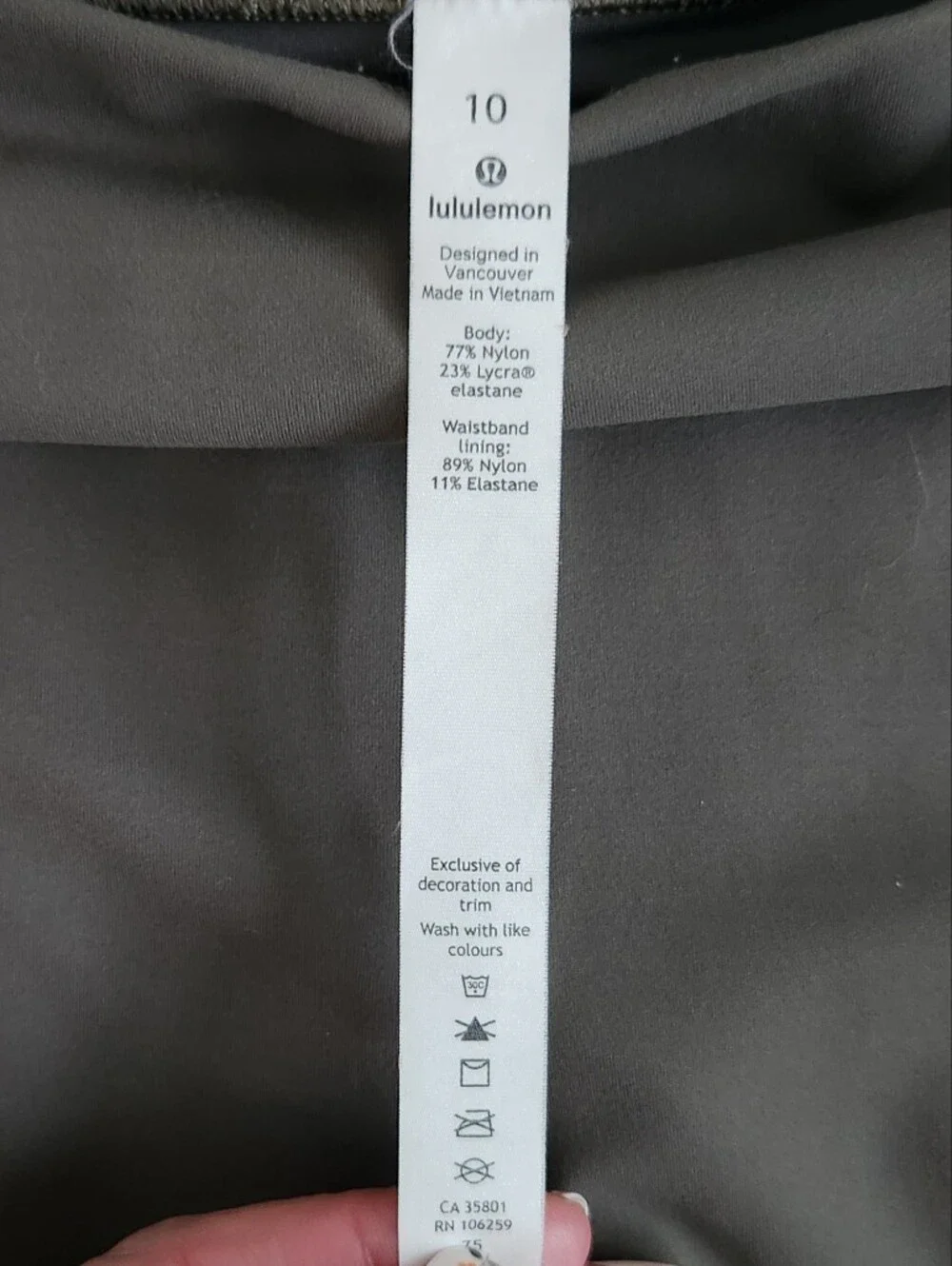 lululemon athletica High-Rise Olive Leggings
